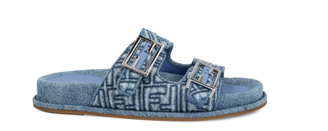 Fendi denim slides