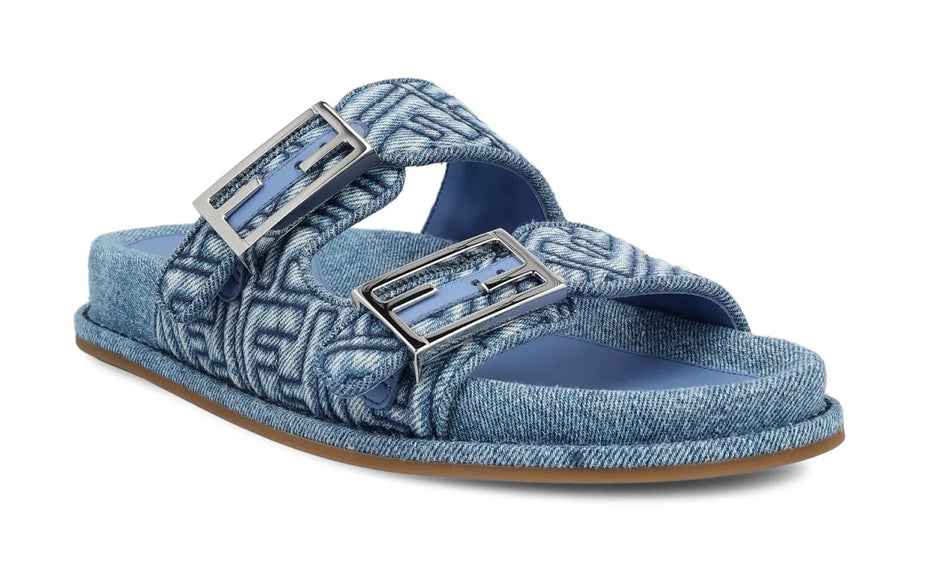 Fendi denim slides